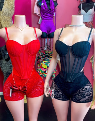 Lace Corset set